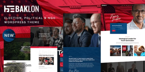 Baklon Election Political WordPress Theme 3.8 GPL Theme