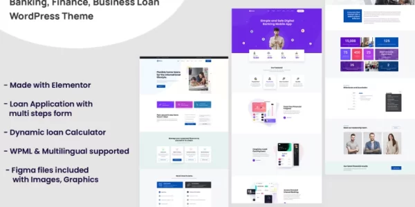 Banca Banking, Business Loan WordPress Theme 1.3.1 GPL Theme