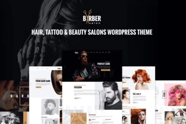 Barber Hair, Tattoo Beauty Salons WP Theme 1.3.2 GPL Theme