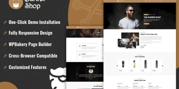 Barber Shop WordPress Theme 1.0.0 GPL Theme