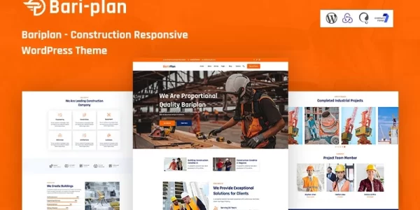 Bariplan Construction Responsive WordPress Theme 1.0.0 GPL Theme
