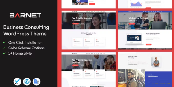 Barnet- Business Consulting WordPress Theme 1.9 GPL Theme