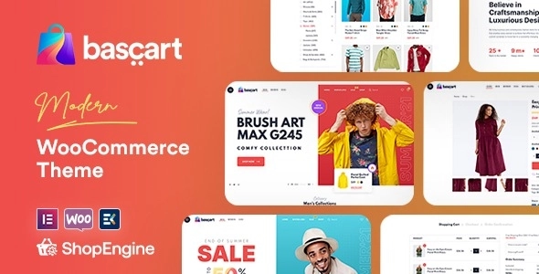 Bascart Multivendor Marketplace Woocommerce WordPress Theme with Builder 1.1.4 GPL Theme