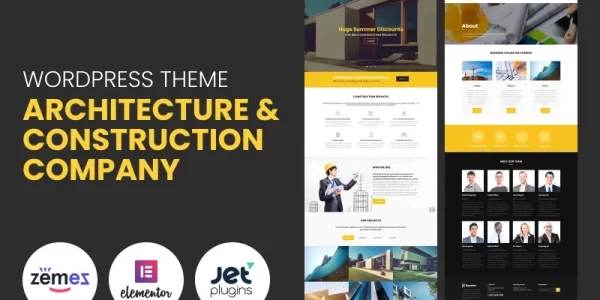 Bayden Architecture Construction Company Responsive WordPress Theme 1.0.0 GPL Theme