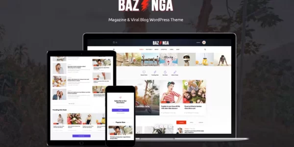 Bazinga Viral Blog WordPress Theme 1.1.6 GPL Theme