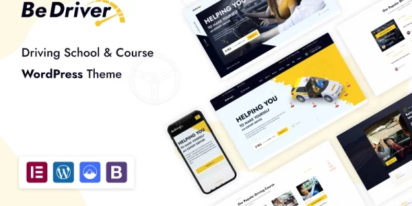 Be Driver Driving School WordPress Theme 1.0.0 GPL Theme