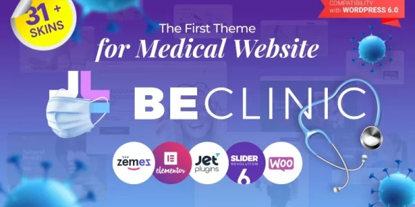 BeClinic Multipurpose Medical Clean WordPress Theme 1.1.3 GPL Theme