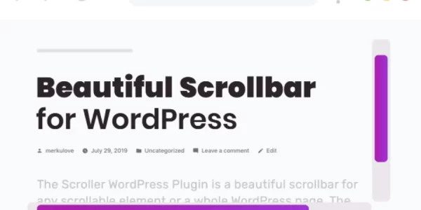 Beautiful Scrollbar for WordPress 2.0.0 GPL Plugins