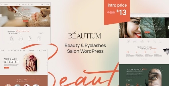Beautium | Beauty Salon Nails WordPress Theme 1.0.4 GPL Theme