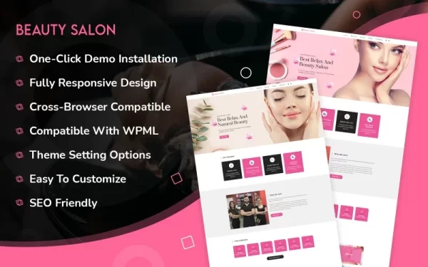 Beauty Salon Multipurpose WordPress Theme 1.0.0 GPL Theme