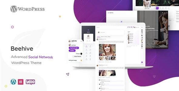 Beehive Social Network WordPress Theme 1.4.5 GPL Theme