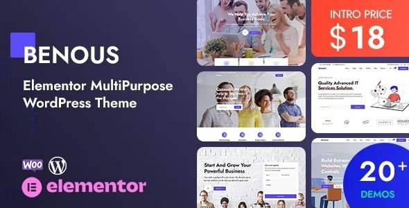 Benous Elementor Multipurpose WordPress Theme 1.2 GPL Theme
