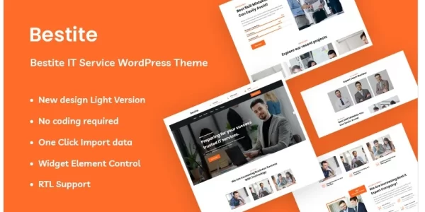 Bestite IT Service Responsive WordPress Theme 1.0.1 GPL Theme