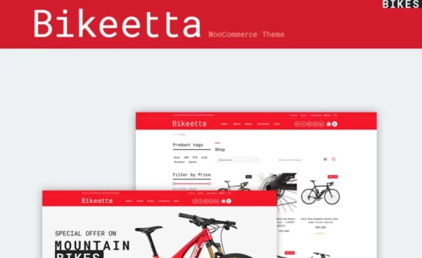 Bikeetta Bikes Store WooCommerce Theme 1.0.0 GPL Theme