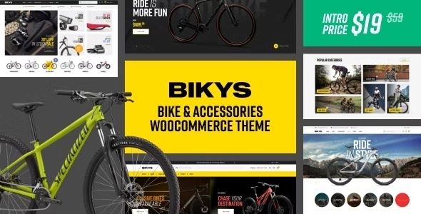Bikys Bike Accessories Woocommerce Theme 1.0.0 GPL Theme