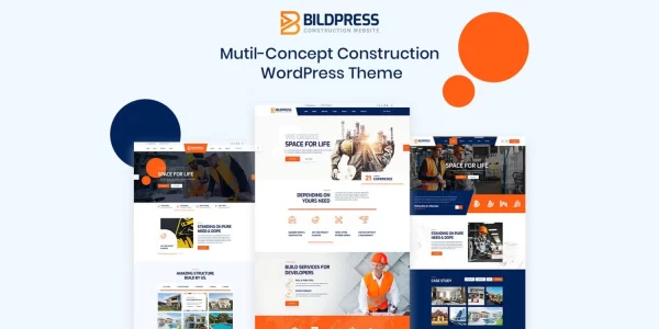 BildPress Construction WordPress Theme + RTL 1.3.3 GPL Theme