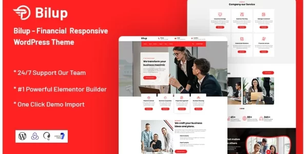 Bilup – Financial WordPress Theme 1.0.1 GPL Theme
