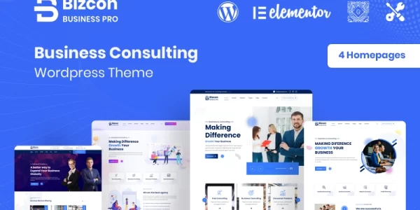 Bizcon Business Consulting WordPress Theme 1.2 GPL Theme