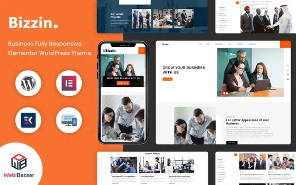 Bizzin Technology IT Solution Services WordPress Theme 1.0 GPL Theme