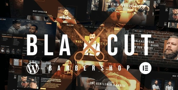 Blaxcut Barbershop Hair Salon WordPress Theme 1.0.0 GPL Theme