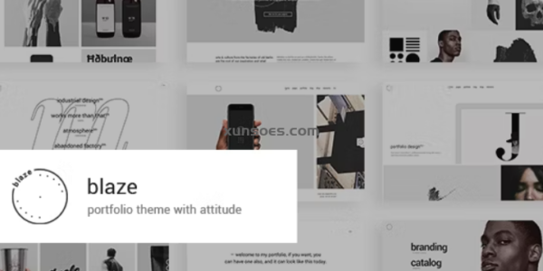 Blaze Portfolio Theme 1.6 GPL Theme