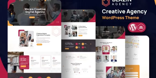 Blazin Agency – Creative WordPress Theme 1.1 GPL Theme
