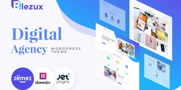 Blezux Digital Multipurpose Modern WordPress Elementor Theme WordPress Theme 1.0.1 GPL Theme
