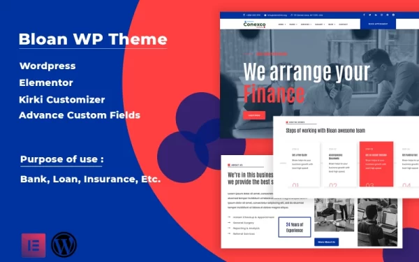 Bloan Loan and Finance WordPress Theme 1.0.0 GPL Theme