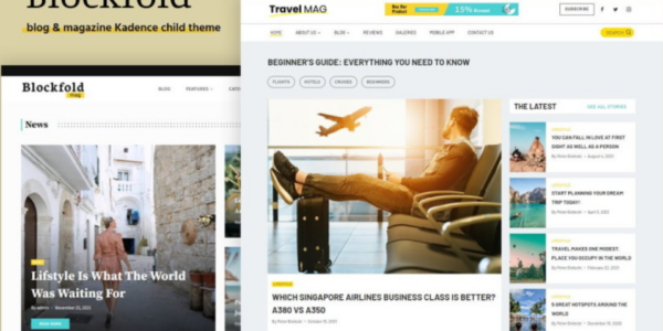 Blockfold – Blog, Portfolio and Magazine WordPress Theme 1.0 GPL Theme