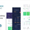 Bluerack Modern Hosting WordPress Theme 2.3 GPL Theme
