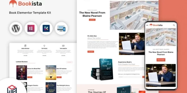 Bookista Writer Publishing Company WordPress Theme 1.0 GPL Theme