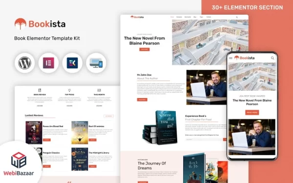 Bookista Writer Publishing Company WordPress Theme 1.0 GPL Theme