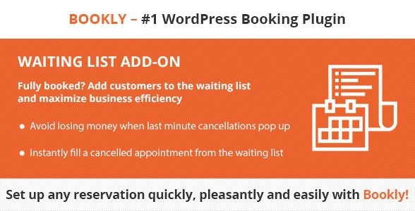 Bookly Waiting List (Add-on) 3.3 GPL Plugins