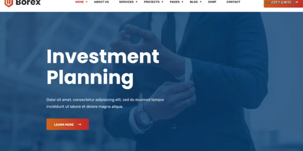 Borex Business And Finance WordPress Theme 1.1.3 GPL Theme