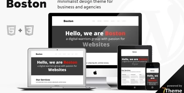 Boston – Multipurpose WordPress Theme 1.09 GPL Theme