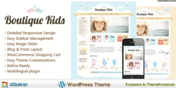 Boutique Kids Creative WordPress Theme 1.23.11 GPL Theme