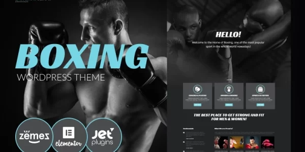 Boxing Ring Boxing WordPress Theme 1.0.0 GPL Theme