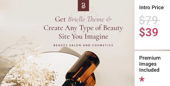 Brielle Beauty Salon and Cosmetics Theme 1.0 GPL Theme