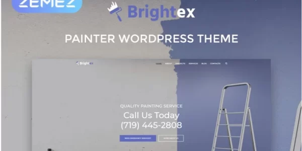 Brightex Painting Services Multipurpose Classic WordPress Elementor Theme 1.0.0 GPL Theme