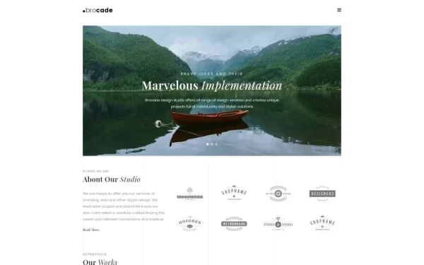 Brocade Minimal Modern WordPress Elementor Theme WordPress Theme 1.0.0 GPL Theme