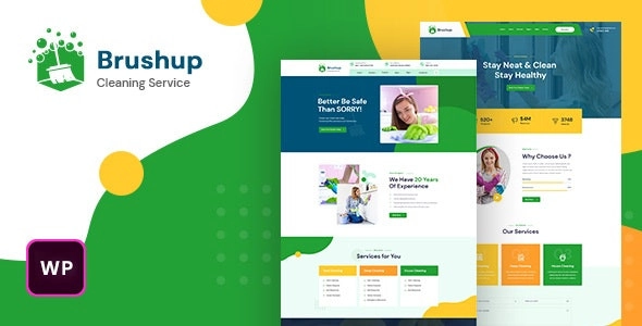 Brushup Cleaning Service Company WordPress Theme 1.0 GPL Theme