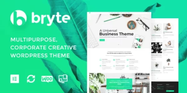 Bryte multipurpose creative business wordpress theme 1.0 GPL Theme