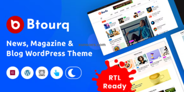 Btourq WordPress News Magazine Theme 1.0.4 GPL Theme
