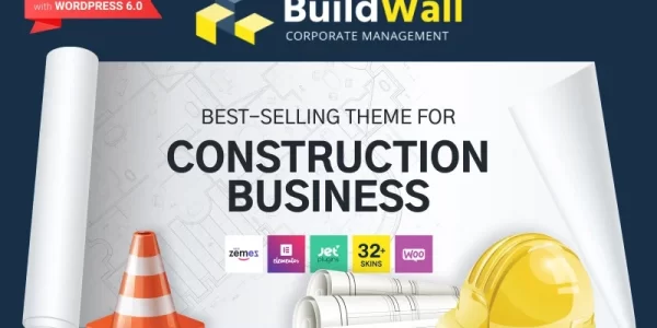 BuildWall Construction Company Multipurpose WordPress Theme 1.0.4 GPL Theme