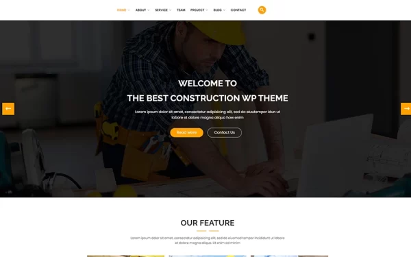 Builds Build Construction WordPress Theme 1.0.0 GPL Theme