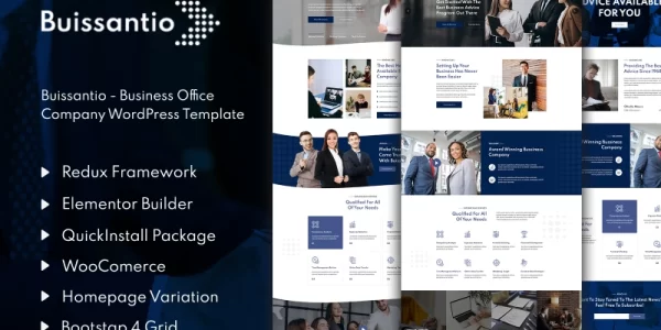 Buissantio Business Corporate WordPress Theme 1.0.0 GPL Theme