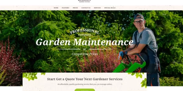 Buisson Gardening WordPress Theme 1.1.3 GPL Theme