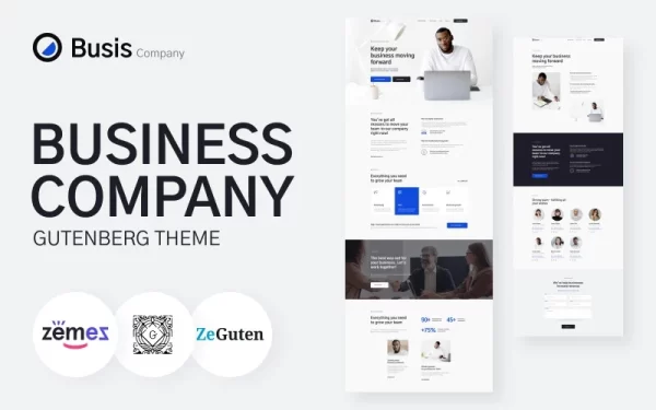 Busis Company Business Gutenberg Theme WordPress Theme 1.0 GPL Theme