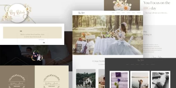By Blink Wedding WordPress Theme 1.1.0 GPL Theme