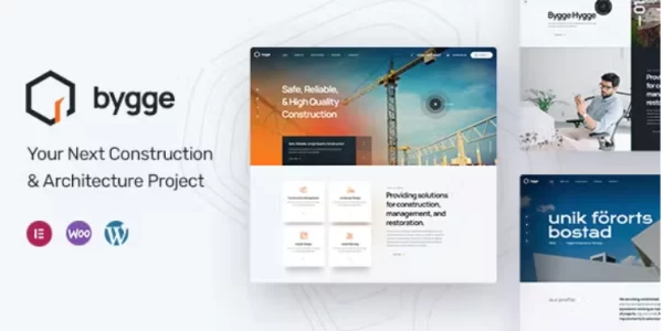 Bygge Construction Theme 1.0.3 GPL Theme